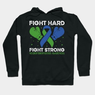 Fight Hard Fight Strong Neurofibromatosis Awareness Hoodie